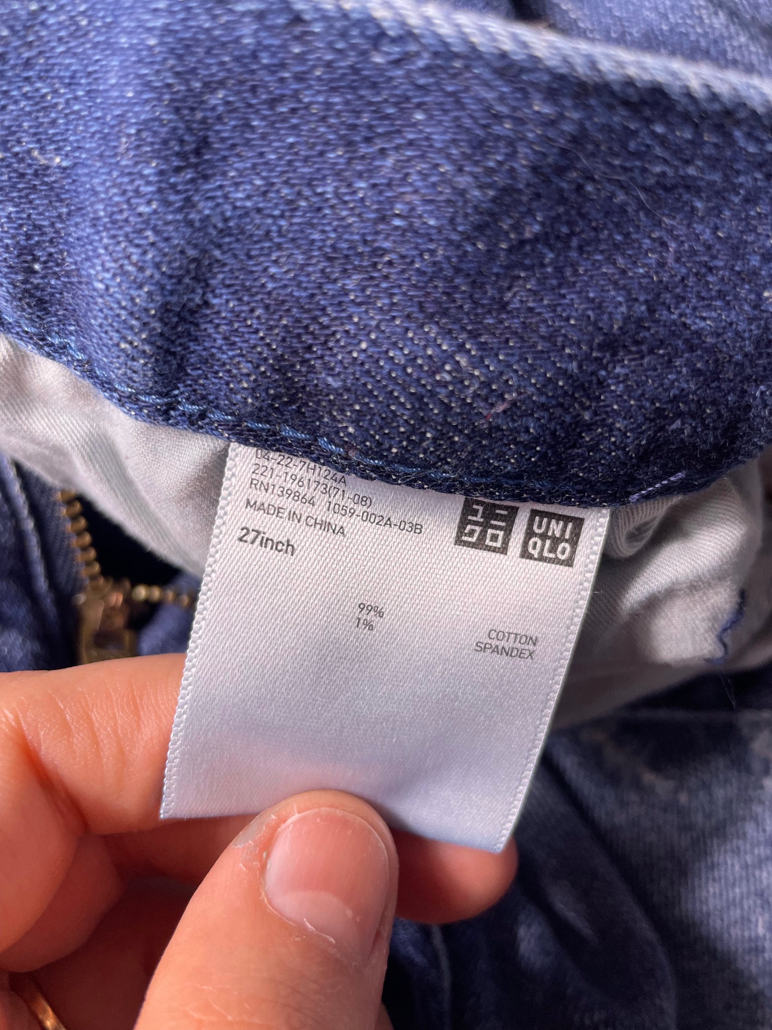 Uniqlo cropped jeans, Size 31