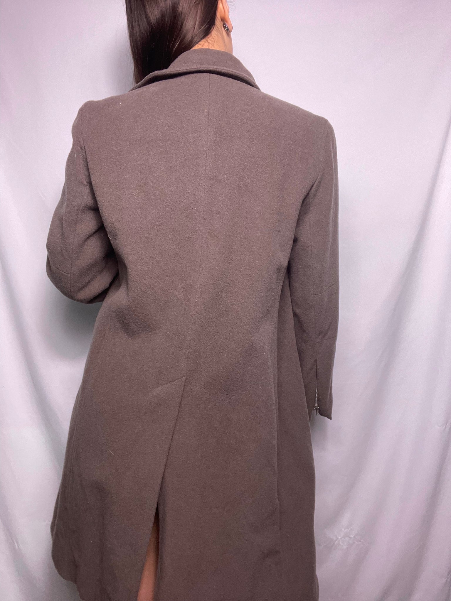 Vintage 80s wool coat, Size 12