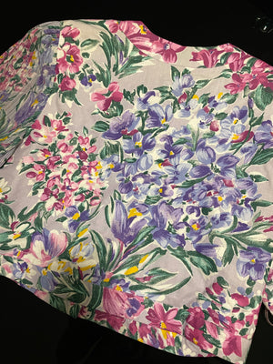 NEW Vintage 80s floral blazer, Size 14