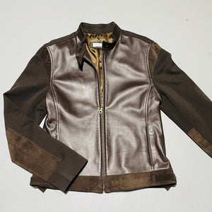 Absolu brown leather jacket, Size M