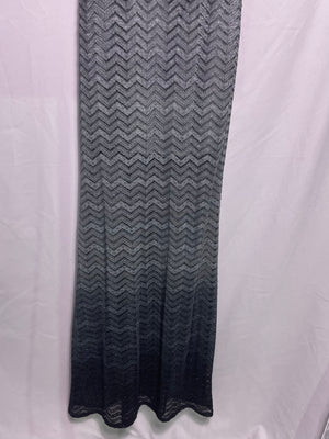 NEW silver ombre strapless gown, Size 6