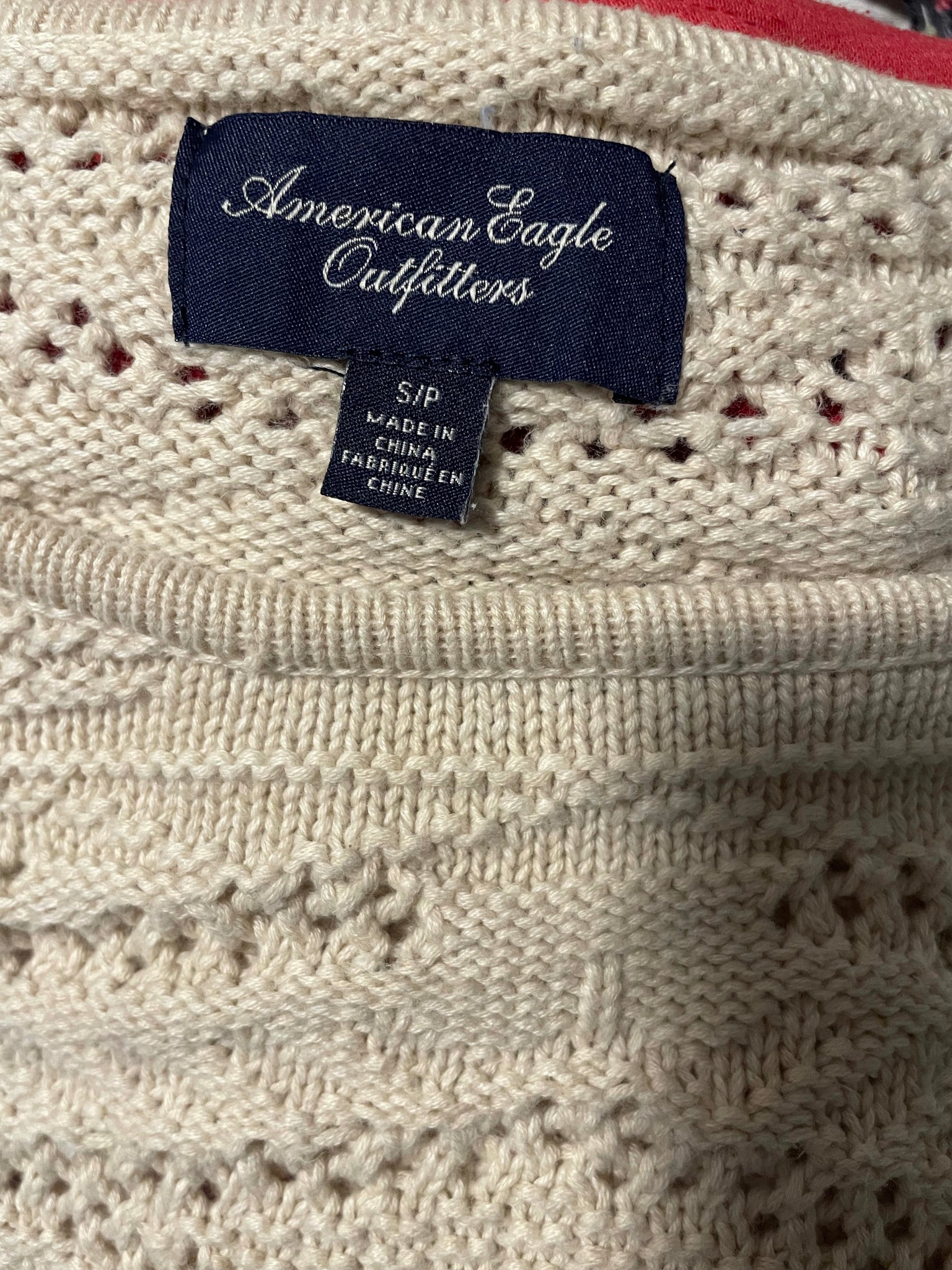 American Eagle open knit sweater, Size S