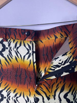 Tiger striped trousers, Size L