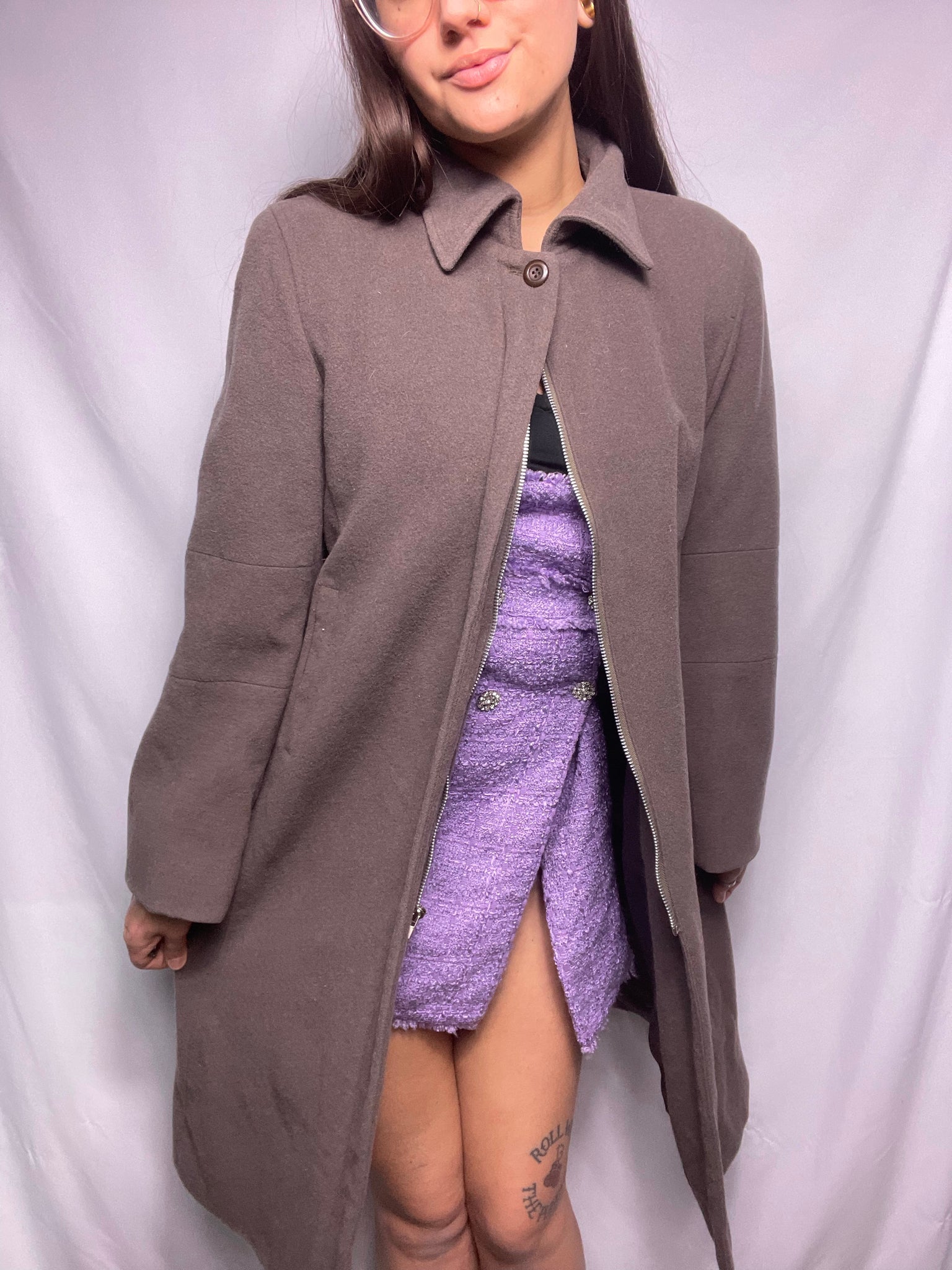 Vintage 80s wool coat, Size 12