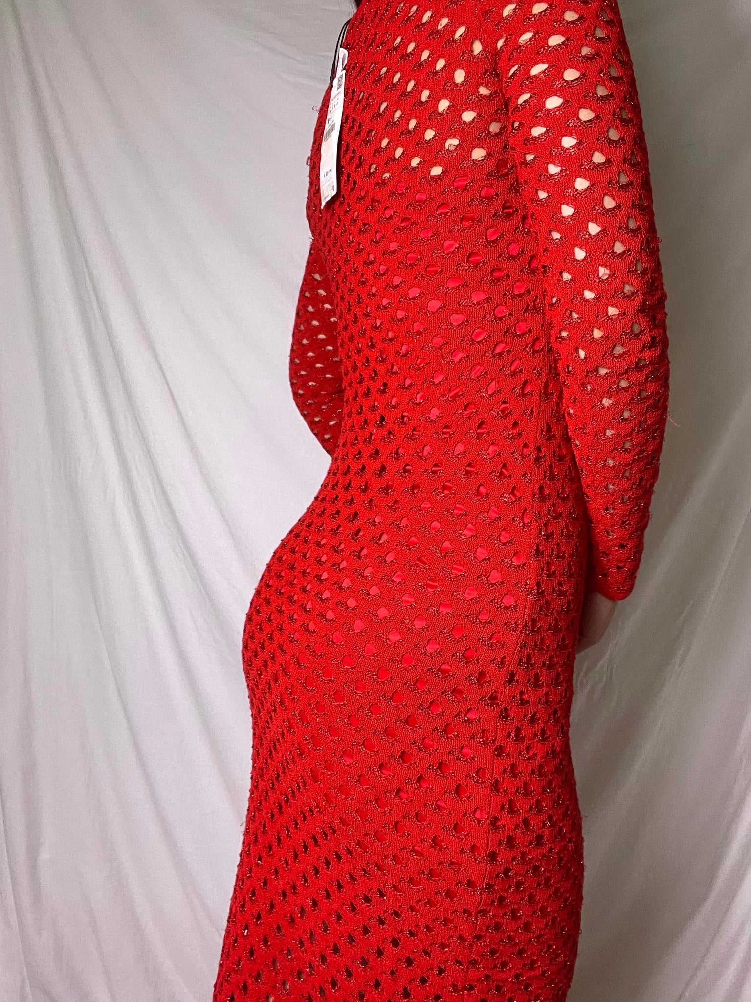NEW Zara red midi dress, Size S