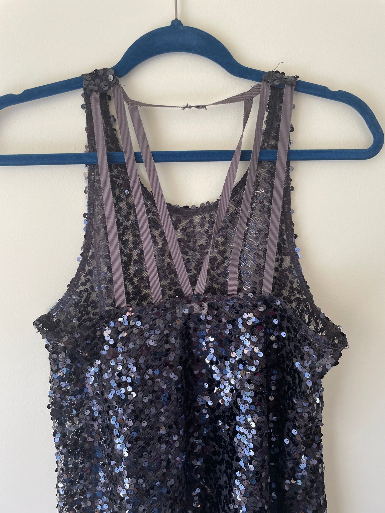 Free People sequin tank top, Size S