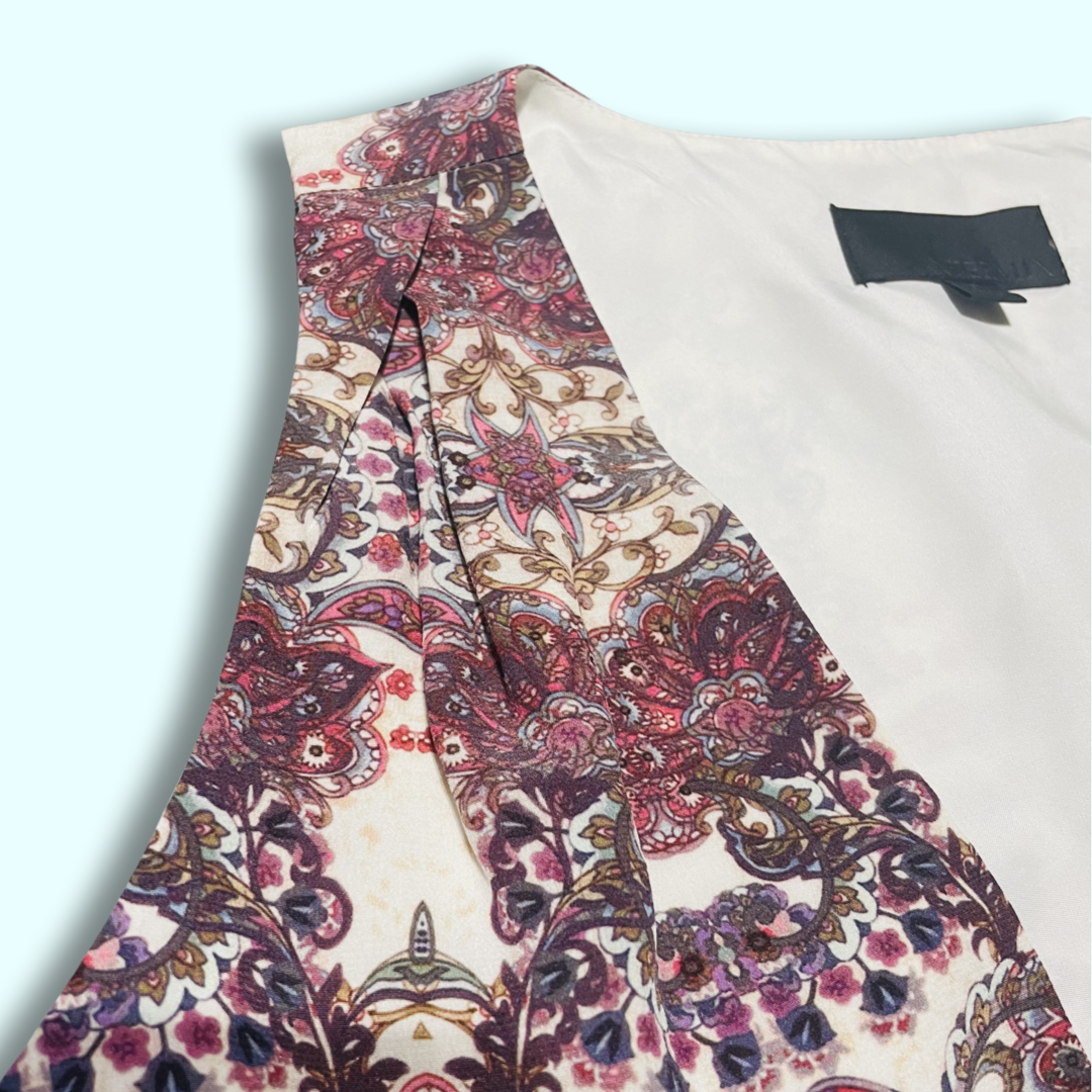 Intermix cinchwaist blouse, Size L