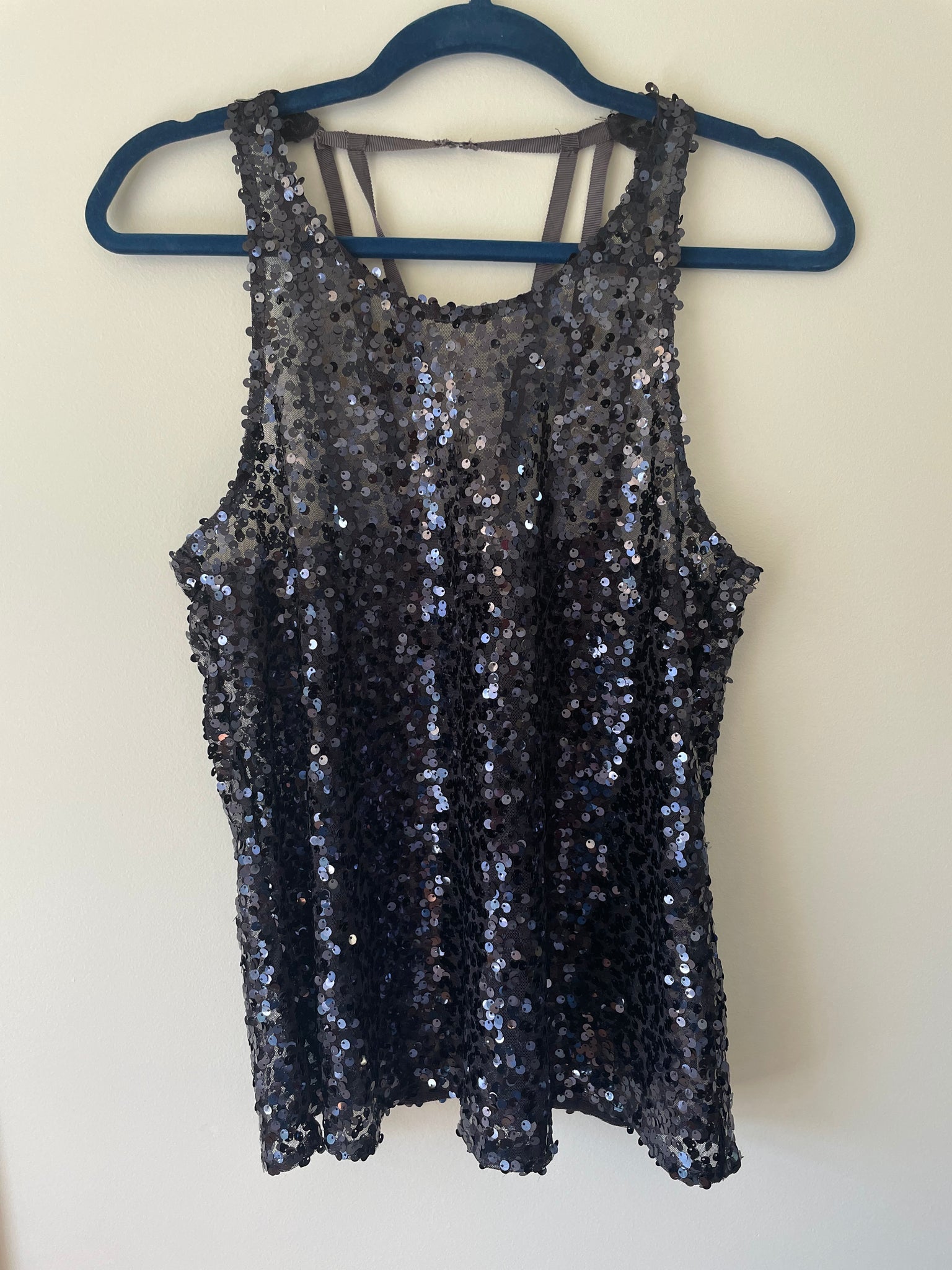 Free People sequin tank top, Size S