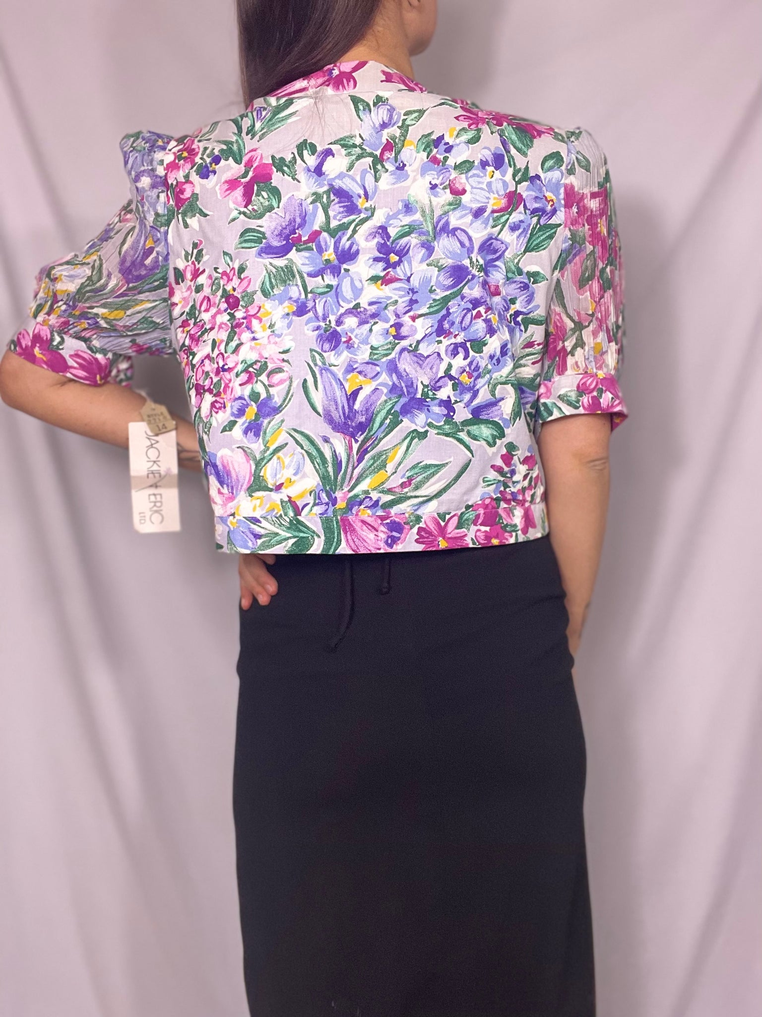 NEW Vintage 80s floral blazer, Size 14