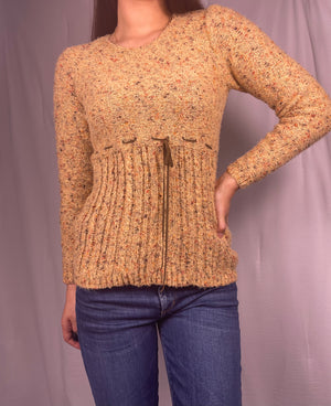 Marled yellow sweater, Size L