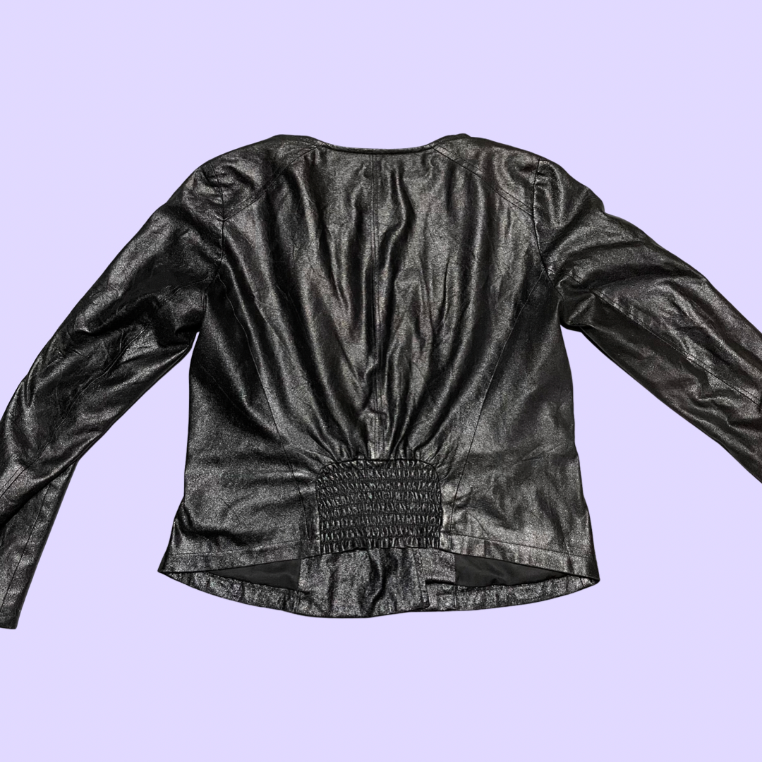 Gap faux leather biker jacket, Size XS