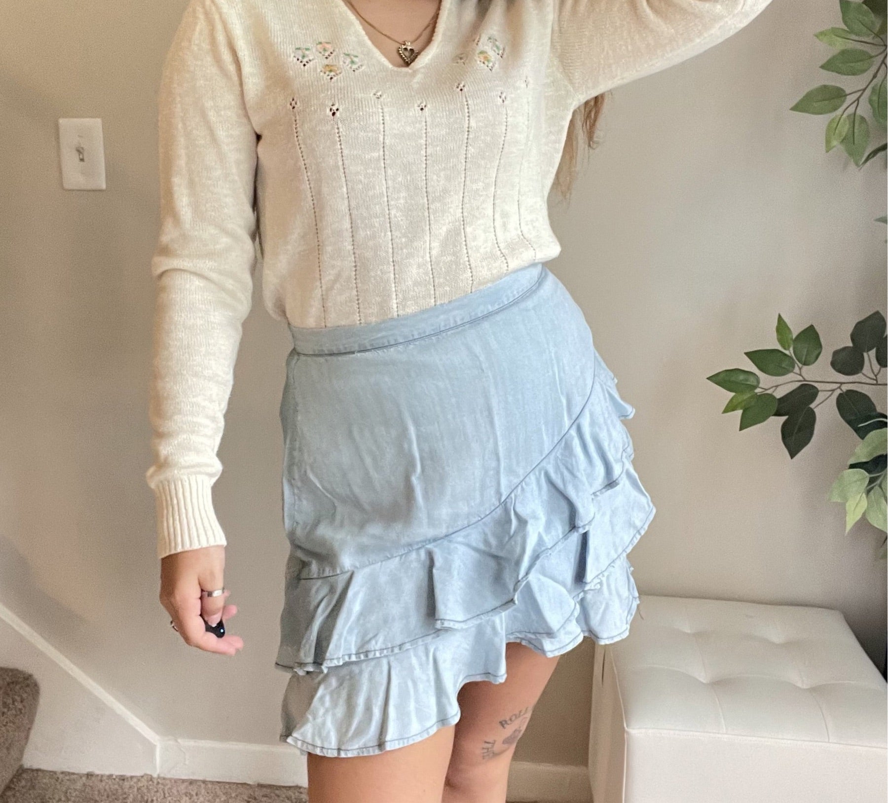 NEW BB Dakota chambray skirt, Size 10