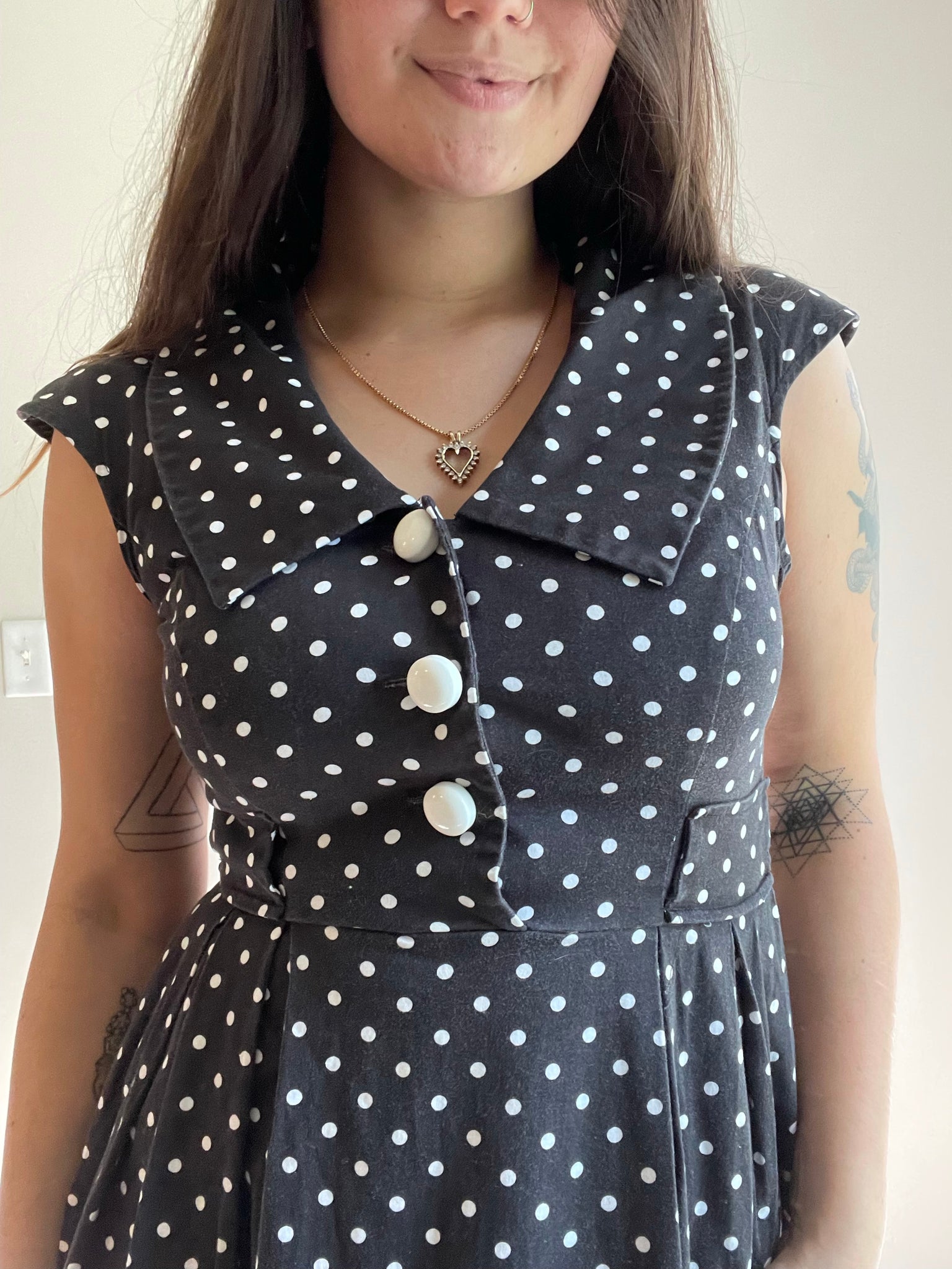 Maggy London pinup polka dot dress, Size 6
