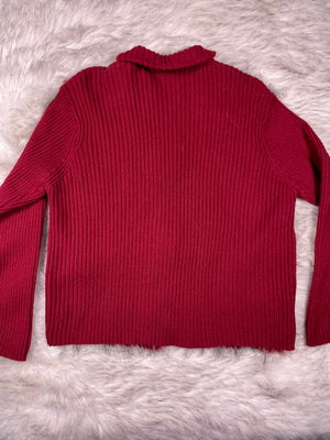 Y2k faux fur sweatshirt, Size M