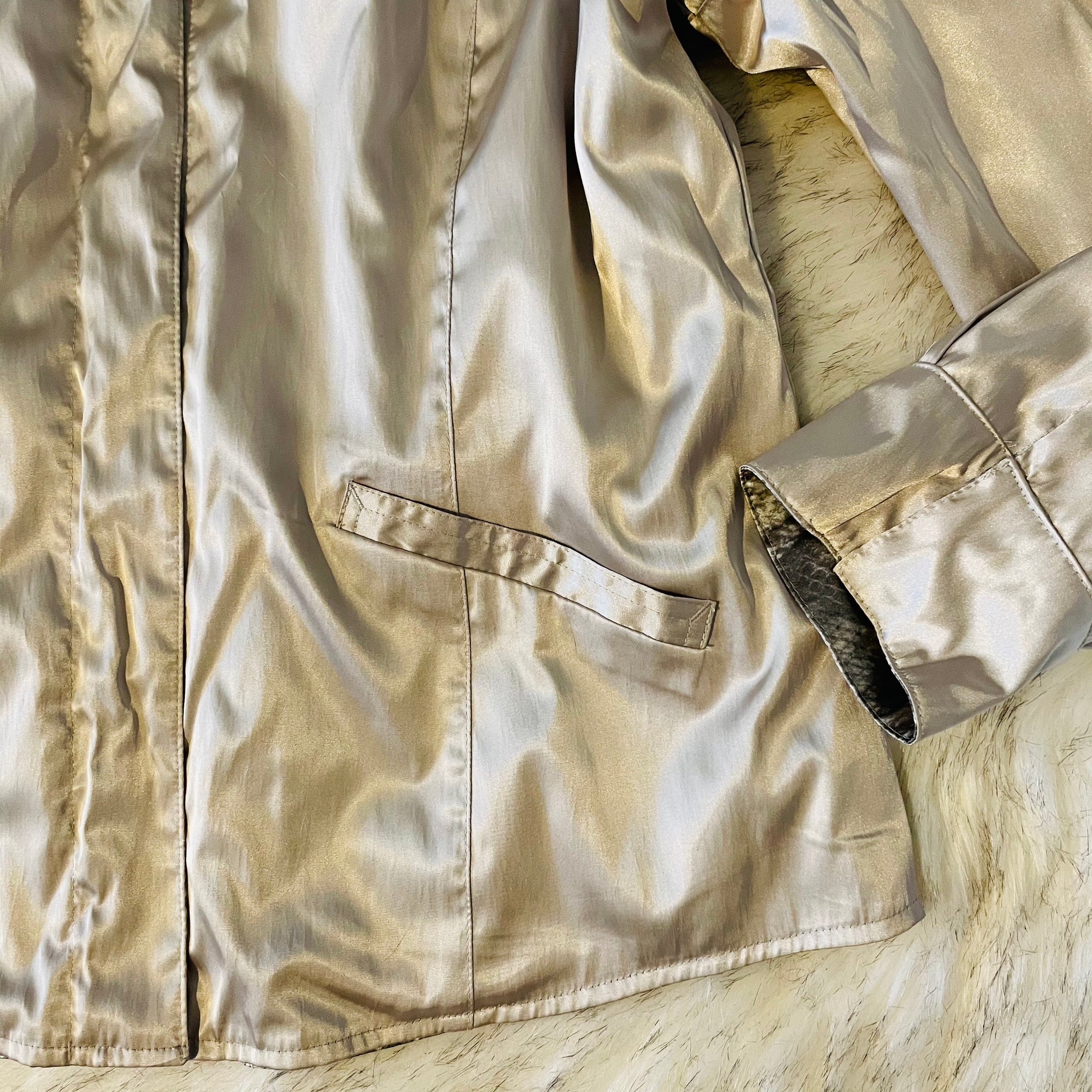 Vintage reversible snakeskin jacket, Size L