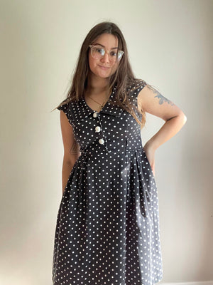 Maggy London pinup polka dot dress, Size 6